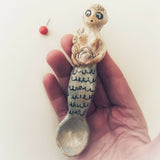 Mermaid - ceramic spoon