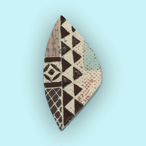 Mosaic Brooch - Ceramic
