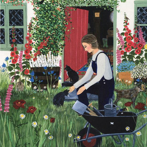 Marcella Cooper, By The Back Door, A Fine Art Greeting Card