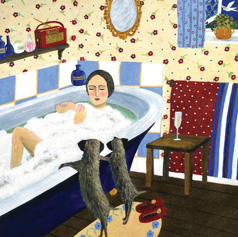 Marcella Cooper, Bubbles, Fine Art Greeting Card