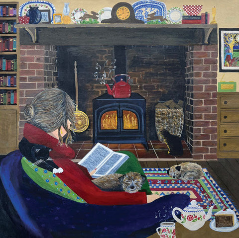 Marcella Cooper, tTme for Tea, Fine Art Greeting Card