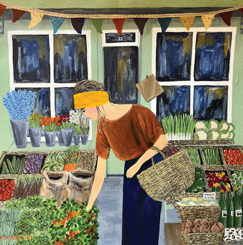 Marcella Cooper, Herbs For Dinner, Blank Art Card