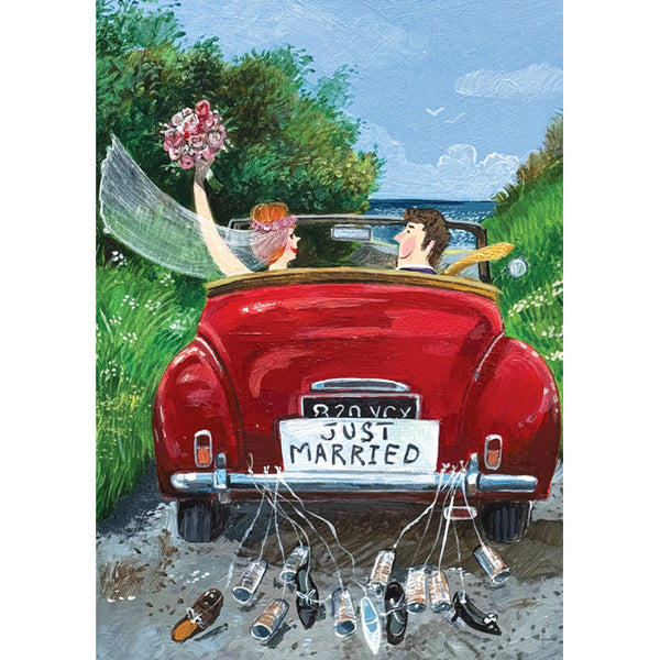 イチダ　ブリキ　【JUST MARRIED CAR 】動作品 イチダ ブリキ 【JUST MARRIED CAR 】動作品 Wedding Car Just Married