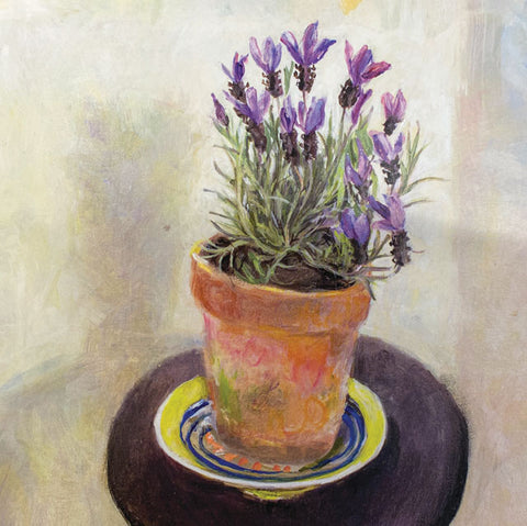 Tessa Newcomb, Lavender, Blank Art Card
