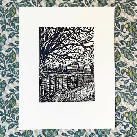 Houndscroft - Lino Print