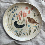 Blackbirds Amongst the Wildflowers - Ceramic Plate
