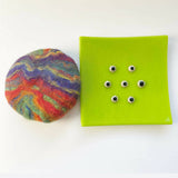 Soap Dish with Cedar Clay Felted Soap - 2 Colourways