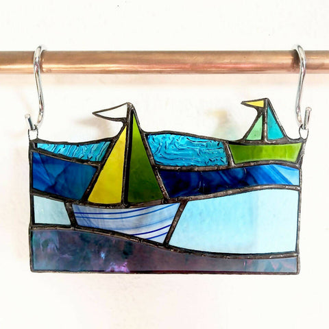 Sailing Boats - Stained Glass