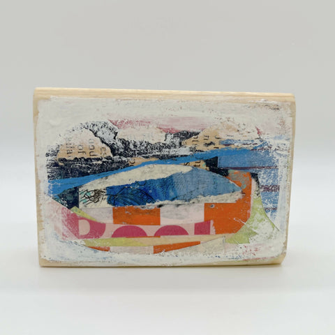 Abstract Art Block - Canoe