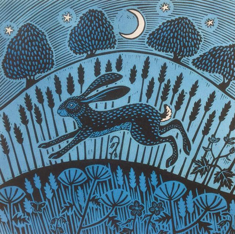 Gerard Hobson, Moonlight Hare, Art Card