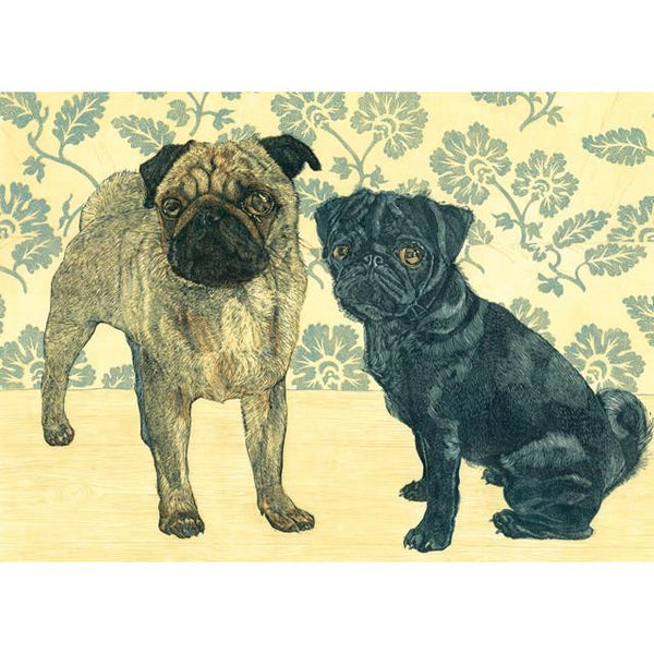 Personalised Pug Print Double Trouble Twice the Fun -  Portugal