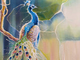 The Peacocks Secret - Framed Canvas Print