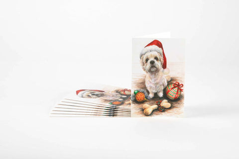 Santa Paws - Set of 8 note cards