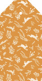 TAG RB0 02 - Orange Hares - Set of 5 gift tags