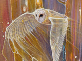 Athena's Owl - Framed Canvas Print
