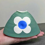 Big Blossom Bud Vase - Deep Green