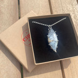 Dendritic opal pendant necklace 10