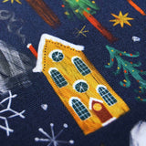 Christmas Cabins Tea Towel 3 - Freya Snow