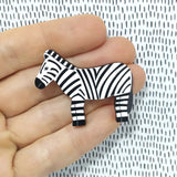 Zebra Pin Badge
