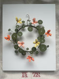Nasturtium Wreath - Paper Sculpture