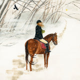 Riding By The Snowy Woods - Giclee Print