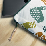 Handmade 14" Laptop/sketchbook sleeve/project pouch | Bird Print | British Made