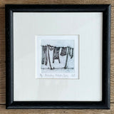 Monday Wash Day - Etching Print