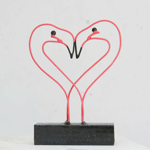Flamingo Love - Steel Sculpture