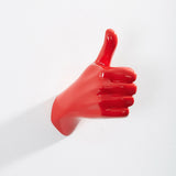 Thumbs up, red