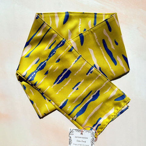 Citron Recycled Satin Scarf