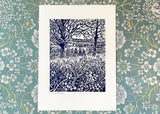 Friendship - Lino Print