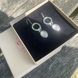 rose quartz drop earrings 5