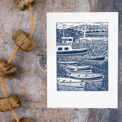 Coming or Going Limited Edition Lino Print