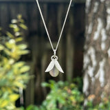 Handmade Silver Petal Necklace - Crafted From Sterling Silver