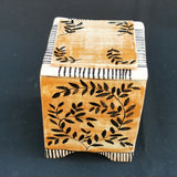 Autumn Leaves Keepsake Pot - handmade ceramic