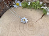 Gold & Silver Daisy Necklace by Curious Magpie Jewellery (7)