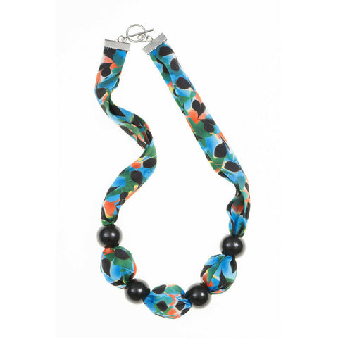 Hawthorn Short Necklace with Large Beads - Black