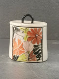 Flower Power Keepsake Pot - handmade ceramic