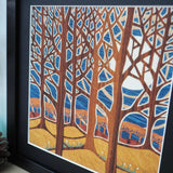 Snowdrop Forest - Framed Giclee Print