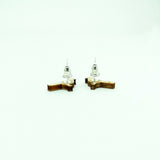 Magpie Earrings Silver Plated Backs