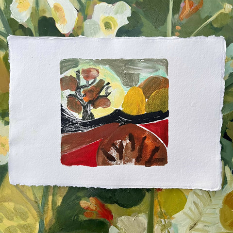 Autumn Trees IV - Mono Print