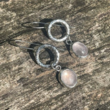 rose quartz drop earrings 3