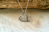 Silver Twig Heart Necklace by Curious Magpie 1