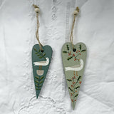 Peace Dove with Flower - Wooden Hanging Decoration