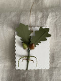 Keepsake Hanging Oak Leaves and Acorns