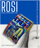 Wonderful O - Printed Aluminium Cuff Bracelet
