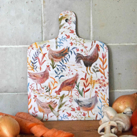 Country Chickens - Mini Chopping Board