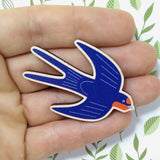Swallow Pin Badge