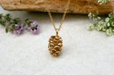 Gold Pinecone Necklace by Curious Magpie 2
