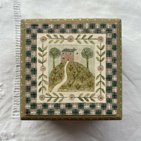 House on the Hill - Hand Painted Box